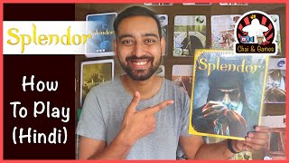 Splendor HINDI How to play  24 Player Board Game  Chai amp Games [upl. by Leinahtan141]