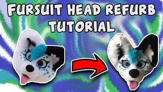 Fursuit Head Refurb Tutorial [upl. by Ranip]