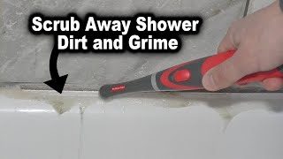 This Rubbermaid Power Scrubber Works Great for Grout  The Fixer Clips [upl. by Alberta]