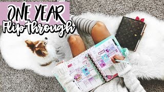 2017 PLANNER FLIP THROUGH 1 YEAR INSIDE MY HAPPY PLANNER [upl. by Naira]