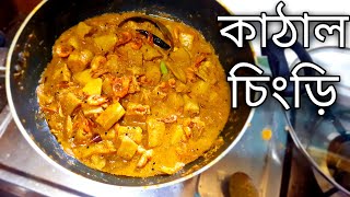 kathal chingri recipe  echor chingri recipe bengali  Ranna Banna রান্নার রেসিপি নতুন 2023 Khabar [upl. by Fauver]