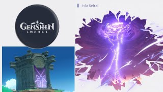 Localización del santuario de las profundidades de la Isla Seirai  Genshin Impact [upl. by Ahsiadal]