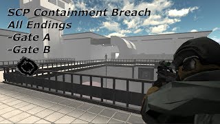 SCP Containment Breach All Endings  138 Read Description [upl. by Siraved901]