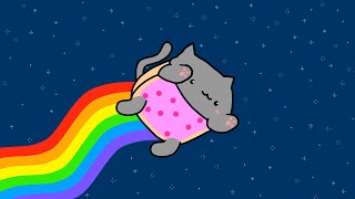 Bongo Cat  Nyan Cat 10 hours wEaster eggs [upl. by Tezile]