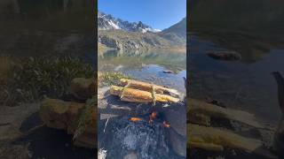 Doğal Taş Üstünde Kırmızı Benekli Alabalık 🏔️🐟  Cooking red spotted trout on natural stone [upl. by Holna705]