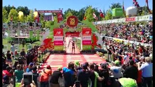 Zieleinlauf des Siegers Sebastian Kienle gewinnt Challenge in Roth [upl. by Sale]