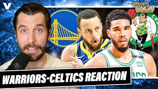 WarriorsCeltics Reaction Steph Curry TAKES OVER Boston falls to Golden State  Hoops Tonight [upl. by Shult696]