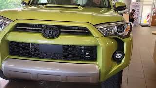 Got another hot one for you guys 2023 TRD OFF ROAD 4Runner in Lime Rush [upl. by Kandace]