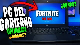 JUGANDO FORTNITE EN UNA LAPTOP DEL GOBIERNO ¿ES JUGABLE [upl. by Nabalas]