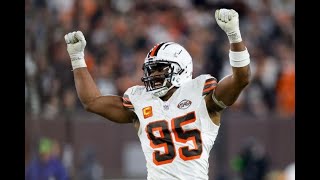 Why Browns DE Myles Garrett Will Win Defensive Player of the Year  Sports4CLE 11824 [upl. by Orsa418]