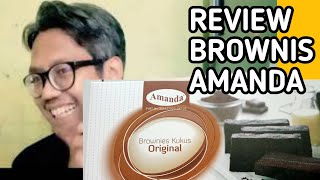 Review Brownies Amanda Original  Amanda Bekasi [upl. by Nonnaihr]