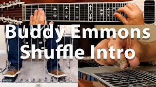 How to Play a Buddy Emmons Shuffle Intro  Pedal Steel Guitar Lesson [upl. by Akimaj]