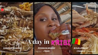 🌸Vlog KRIBI🇨🇲je mange les Gambas 🦐 poisson braisé frais soupe de crabes pour ma premiere fois🙈 [upl. by Kurt]