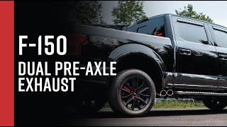 20152020 FORD F150 50L 35L and 27L  MBRP 3” CatBack Dual PreAxle Exit Exhaust Overview [upl. by Areis761]