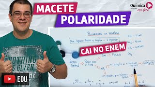 Macete para determinar polaridade de molécula [upl. by Nihi]