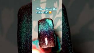 Watch the colorshift as the light changes position cateyenails 9d Nail Gil Galaxy gel polish [upl. by Burnett]