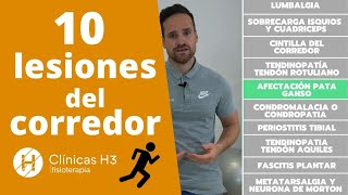 10 lesiones del corredor🏃 más frecuentes 🎽 Lesiones corredores  Clínicas H3 lesionescorredores [upl. by Ybba]