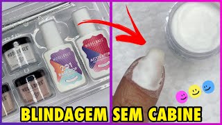 Blindagem das Unhas com PÓ ACRÍLICO SEM CABINE [upl. by Tabbie20]