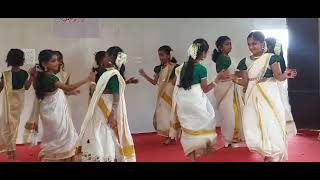 KOTTAYAM HOLY FAMILY SCHOOL IV CLASS STUDENT ONAM CELIBRATIONTHIRUVATHIRA ON STAGE [upl. by Arda]