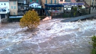 Images impressionnantes des inondations en Ardèche [upl. by Hodess300]