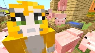 Minecraft Xbox  Building Time  Pigsty Derby 75 [upl. by Omora]