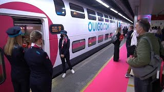 Revolución ferroviaria en España  MadridBarcelona en un tren francés low cost [upl. by Lrat]