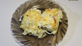 Треска запеченная в духовке  Cod baked in the oven  Видео Рецепт [upl. by Lerrud157]