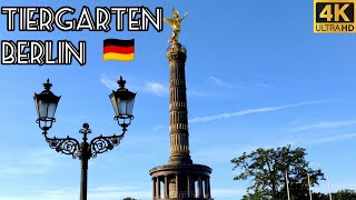 DE 🇩🇪 Tiergarten  The Most Popular City Park of Berlin  4K Walking Tour [upl. by Esylla]