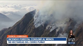 Incendio en el Cerro Puñay Provincia de Chimborazo [upl. by Helve]