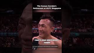 1 Year Ago today The Korean Zombie announced his retirement [upl. by Adirf273]