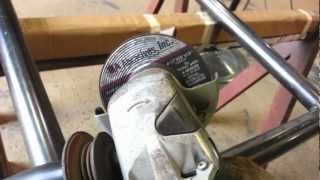 How to Use The Dimple Wheel to Grind Stainless Steel Railing [upl. by Mari]