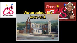 Colinsteedart Watercolour Tutorial How to Paint Tintern Abbey in Wales [upl. by Angeline262]