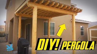 DIY Pergola with METAL ROOF [upl. by Lamar]