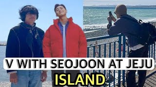 Taehyung Spotted Hangout with Wooga Squad at Jeju Island Seojoon [upl. by Navad350]