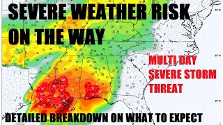 Multi day severe weather event set to begin All hazards possible Winter storm potential [upl. by Pris728]