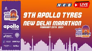 LIVE APOLLO TYRES NEW DELHI MARATHON 2024  JLN NEW DELHI [upl. by Silda928]