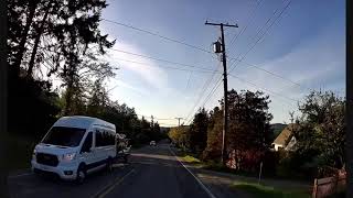 Driving on Salt Spring Island BC from Menhinick Drive to Rainbow Recreation Centre [upl. by Arrotal]