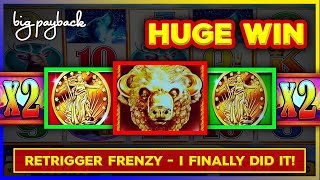 HUGE WIN Buffalo Triple Power Slot  AWESOME [upl. by Mandal516]