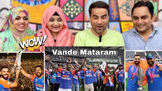 Vande Matram At Wankhede Stadium Mumbai  ICC T20 World Cup 2024  Indian Cricket Team  Reaction [upl. by Lissi137]