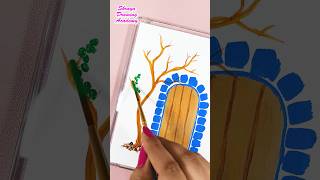 Flower Tree Painting  Easy Painting  Acrylic Painting for Beginners [upl. by Barris]