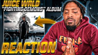 NoLifeShaq REACTS to JUICE WRLD quotFighting Demonsquot ALBUM [upl. by Sollars]