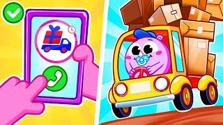 Delivery for Kids  Sibling Play  Funny Songs For Baby amp Nursery Rhymes by Toddler [upl. by Rramaj640]