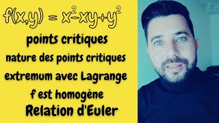 Maths analyse 1ere année Examen corrigé points critiques et Extremums [upl. by Bonina]