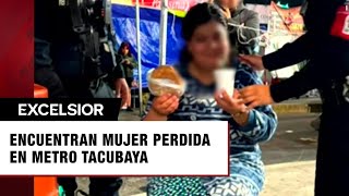 Encuentran a mujer desorientada en Metro de la CDMX [upl. by Glarum]