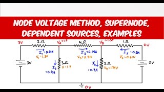 Lecture 5  Node Voltage Method Supernode with examples [upl. by Hendrik]