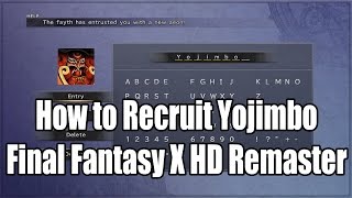 How to Recruit Yojimbo in Final Fantasy X [upl. by Netsrejk748]