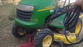 HalfMile Carnage Dragging My Mower with a Broken Tie Rod [upl. by Turnbull]