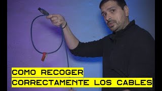 🔌 COMO RECOGER O ENROLLAR CABLES CORRECTAMENTE [upl. by Atnwahsal]