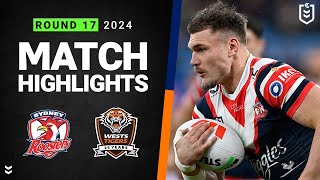 NRL 2024  Roosters v Wests Tigers  Match Highlights [upl. by Bandler]