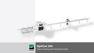 OptiCut 260  Optimizing crosscut saw for powerful cutting  WEINIG [upl. by Aticilef552]